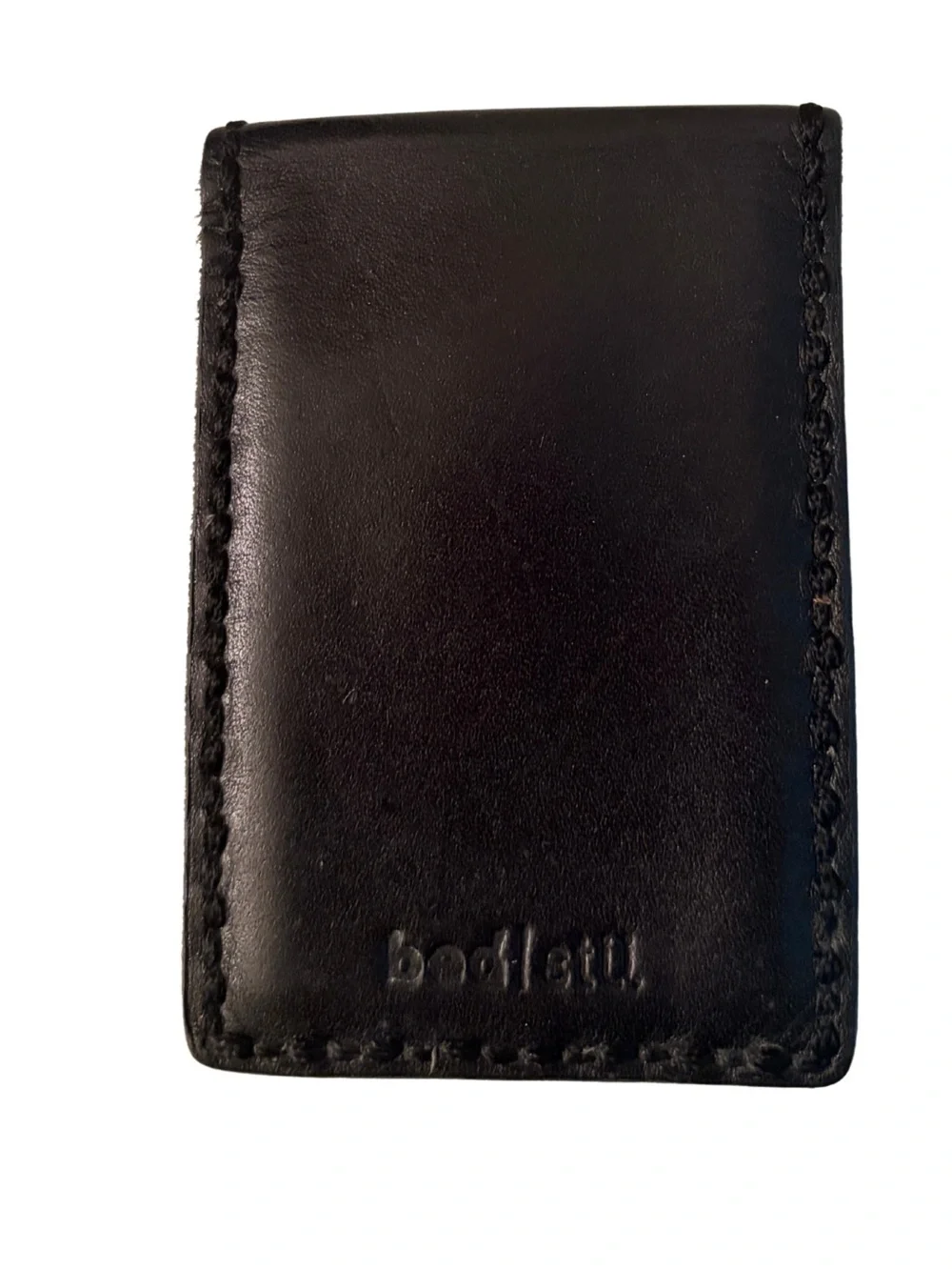 NWOT Bed Stu Black Leather Card Holder